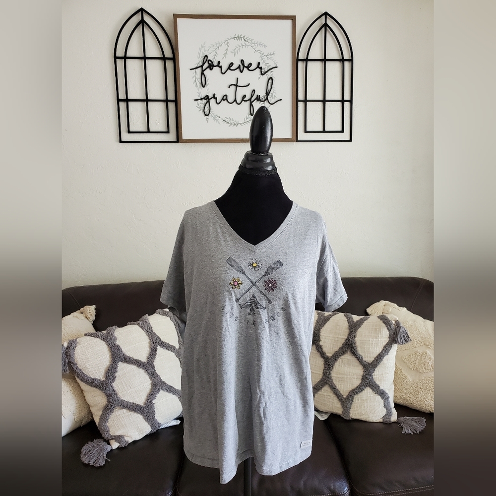 Life Is Good Women's Size XL Wildflower Crusher Tee Classic Boho Chic Outdoor - Picture 10 of 11